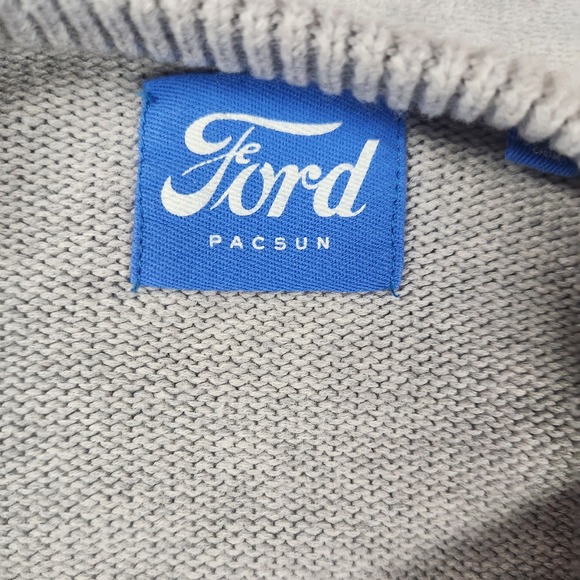 Ford x Pacsun Knit Sweater Cropped Boxy Fit Retro Streetwear - Size M - Picture 2 of 7